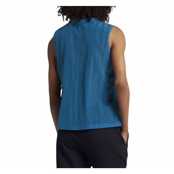 Nike Women's Size Medium Dri-Fit Tech Hypermesh Blue 2 Layer Athletic Tank Top - Picture 3 of 12